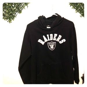 NFL Raiders Lg Sweater Black with logo